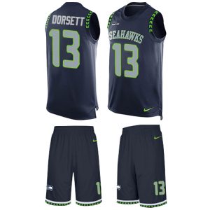 Amazing Seahawks #13 Phillip Dorsett Steel Blue Team Color Men's Stitched NFL Limited Tank Top Suit Jersey