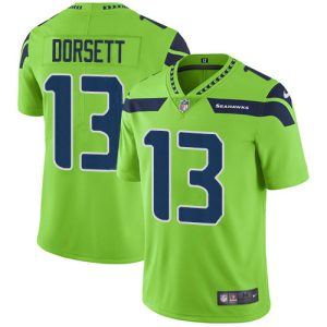 Superb Seahawks #13 Phillip Dorsett Green Men's Stitched NFL Limited Rush Jersey