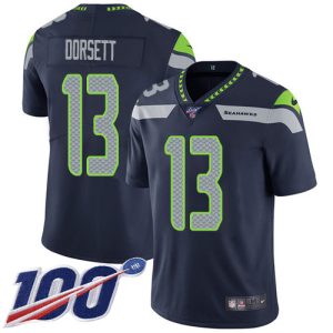 Superb Seahawks #13 Phillip Dorsett Steel Blue Team Color Men's Stitched NFL 100th Season Vapor Untouchable Limited Jersey