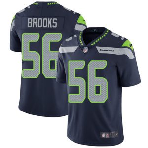 Stunning Seahawks #56 Jordyn Brooks Steel Blue Team Color Men's Stitched NFL Vapor Untouchable Limited Jersey