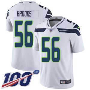 Superb Seahawks #56 Jordyn Brooks White Men's Stitched NFL 100th Season Vapor Untouchable Limited Jersey