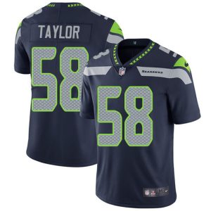 Delightful Seahawks #58 Darrell Taylor Steel Blue Team Color Men's Stitched NFL Vapor Untouchable Limited Jersey