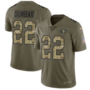 Premium Seahawks #22 Quinton Dunbar Olive/Camo Men's Stitched NFL Limited 2017 Salute To Service Jersey
