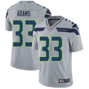 Top notch Seahawks #33 Jamal Adams Grey Alternate Men's Stitched NFL Vapor Untouchable Limited Jersey