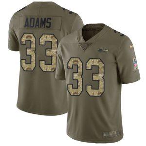 Delightful Seahawks #33 Jamal Adams Olive/Camo Men's Stitched NFL Limited 2017 Salute To Service Jersey