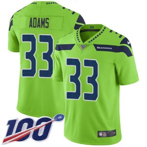 Exceptional Seahawks #33 Jamal Adams Green Men's Stitched NFL Limited Rush 100th Season Jersey