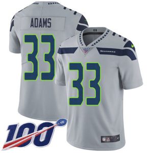 Fantastic Seahawks #33 Jamal Adams Grey Alternate Men's Stitched NFL 100th Season Vapor Untouchable Limited Jersey