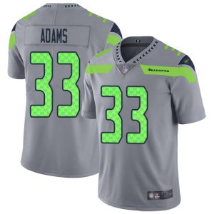 Premium Seahawks #33 Jamal Adams Gray Men's Stitched NFL Limited Inverted Legend Jersey